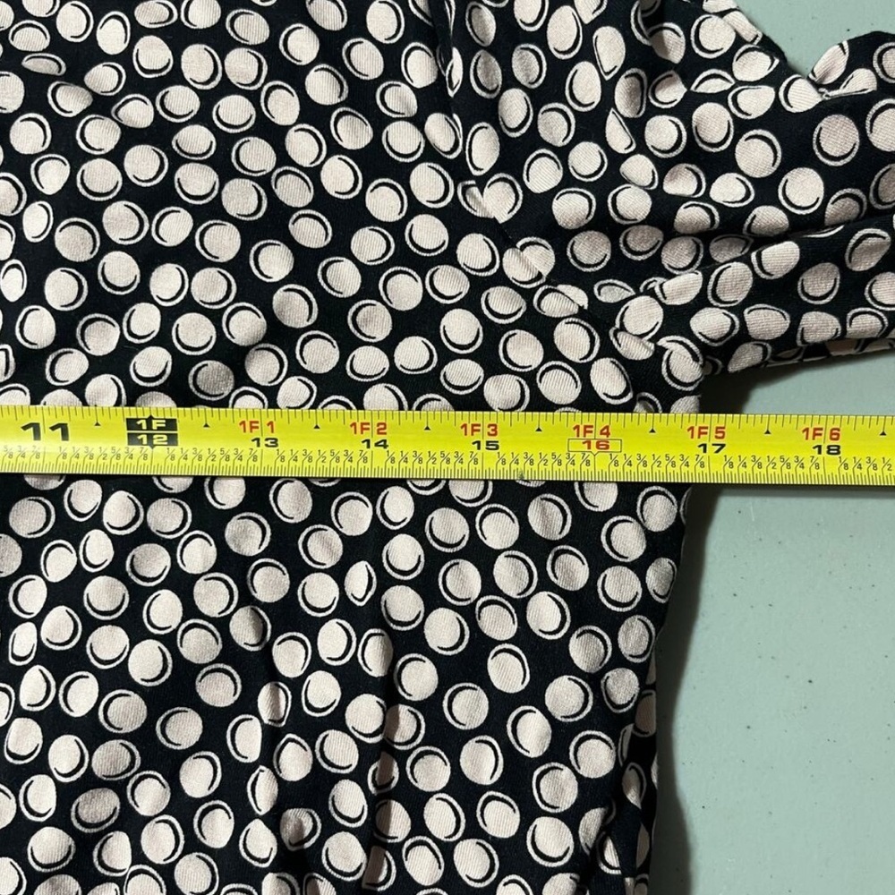 Boden Women's Black Pink Dot Print Long Sleeve Nellie Jersey Dress Size 14 - Picture 5 of 6